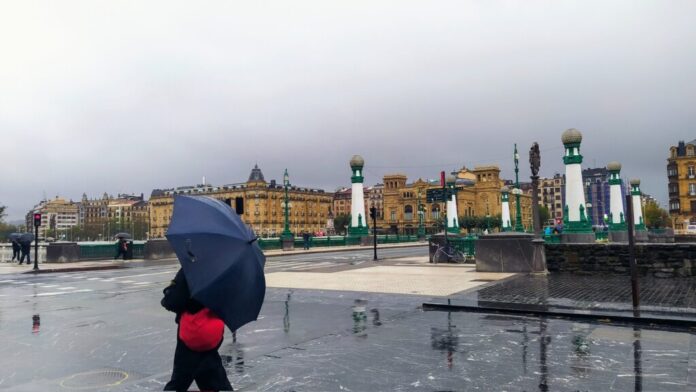 Mañana se activará el aviso amarillo por precipitaciones persistentes en Gipuzkoa